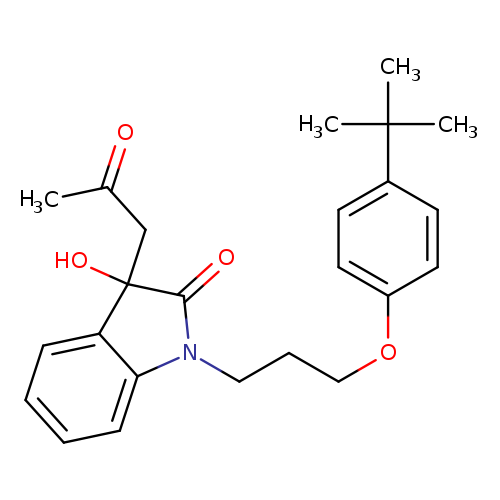 1-[3-(4-tert-butylphenoxy)propyl]-3-hydroxy-3-(2-oxopropyl)-2,3-dihydro-1H-indol-2-one
