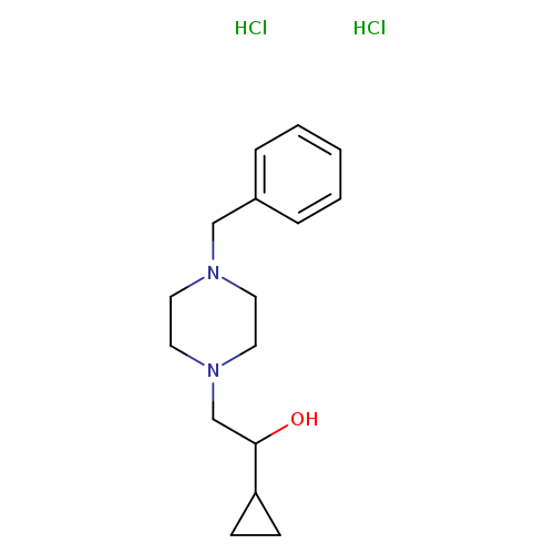 2-(4-benzylpiperazin-1-yl)-1-cyclopropylethan-1-ol dihydrochloride