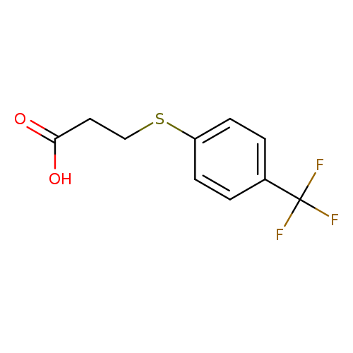 3-{[4-(trifluoromethyl)phenyl]sulfanyl}propanoic acid