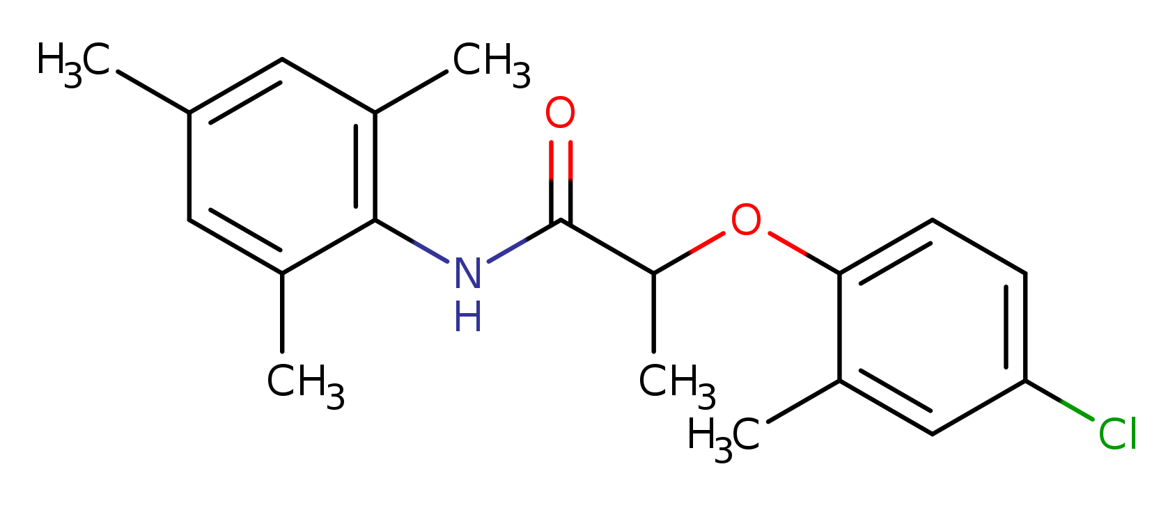 2-(4-chloro-2-methylphenoxy)-N-mesitylpropanamide
