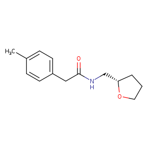 2-(4-methylphenyl)-N-{[(2S)-oxolan-2-yl]methyl}acetamide