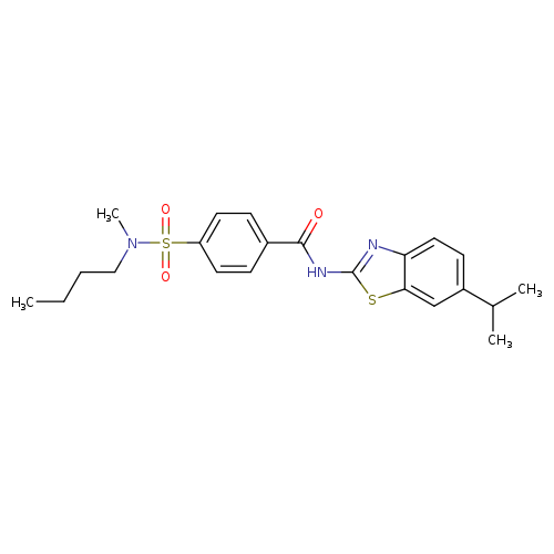 4-[butyl(methyl)sulfamoyl]-N-[6-(propan-2-yl)-1,3-benzothiazol-2-yl]benzamide