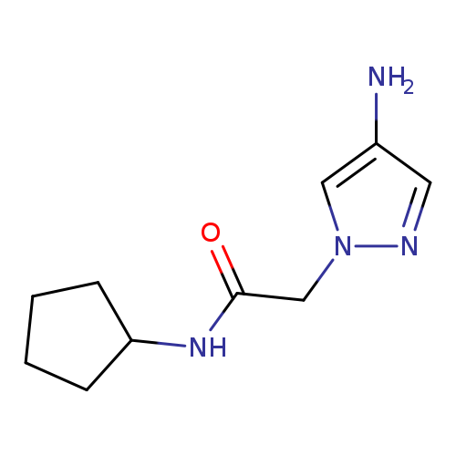 2-(4-amino-1H-pyrazol-1-yl)-N-cyclopentylacetamide