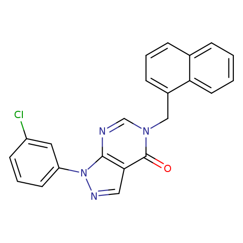 1-(3-chlorophenyl)-5-[(naphthalen-1-yl)methyl]-1H,4H,5H-pyrazolo[3,4-d]pyrimidin-4-one