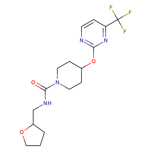 N-[(oxolan-2-yl)methyl]-4-{[4-(trifluoromethyl)pyrimidin-2-yl]oxy}piperidine-1-carboxamide