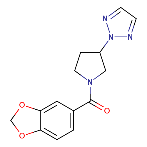 2-[1-(2H-1,3-benzodioxole-5-carbonyl)pyrrolidin-3-yl]-2H-1,2,3-triazole
