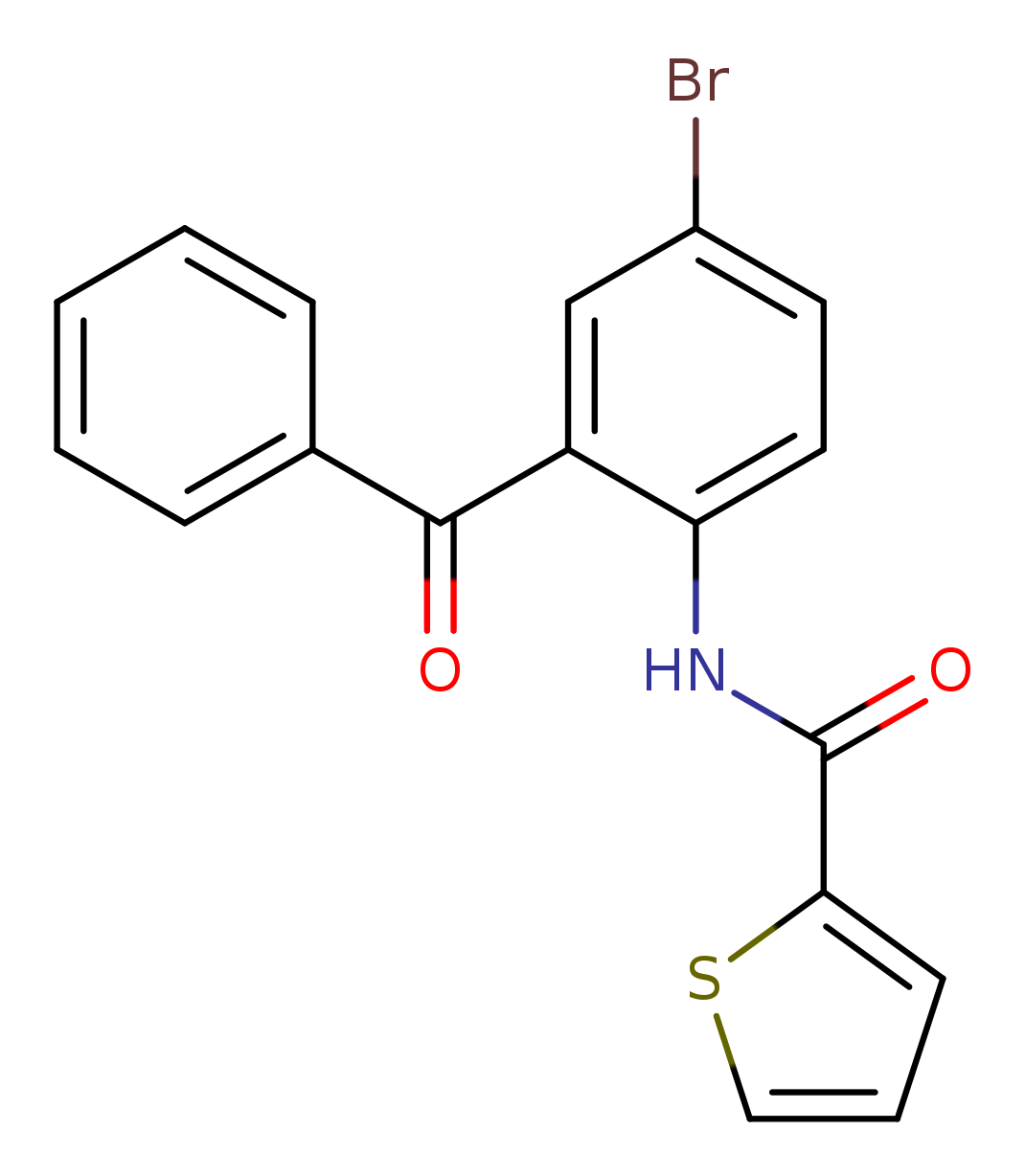 N-(2-benzoyl-4-bromophenyl)thiophene-2-carboxamide