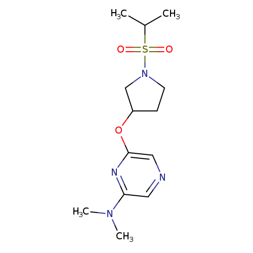 N,N-dimethyl-6-{[1-(propane-2-sulfonyl)pyrrolidin-3-yl]oxy}pyrazin-2-amine