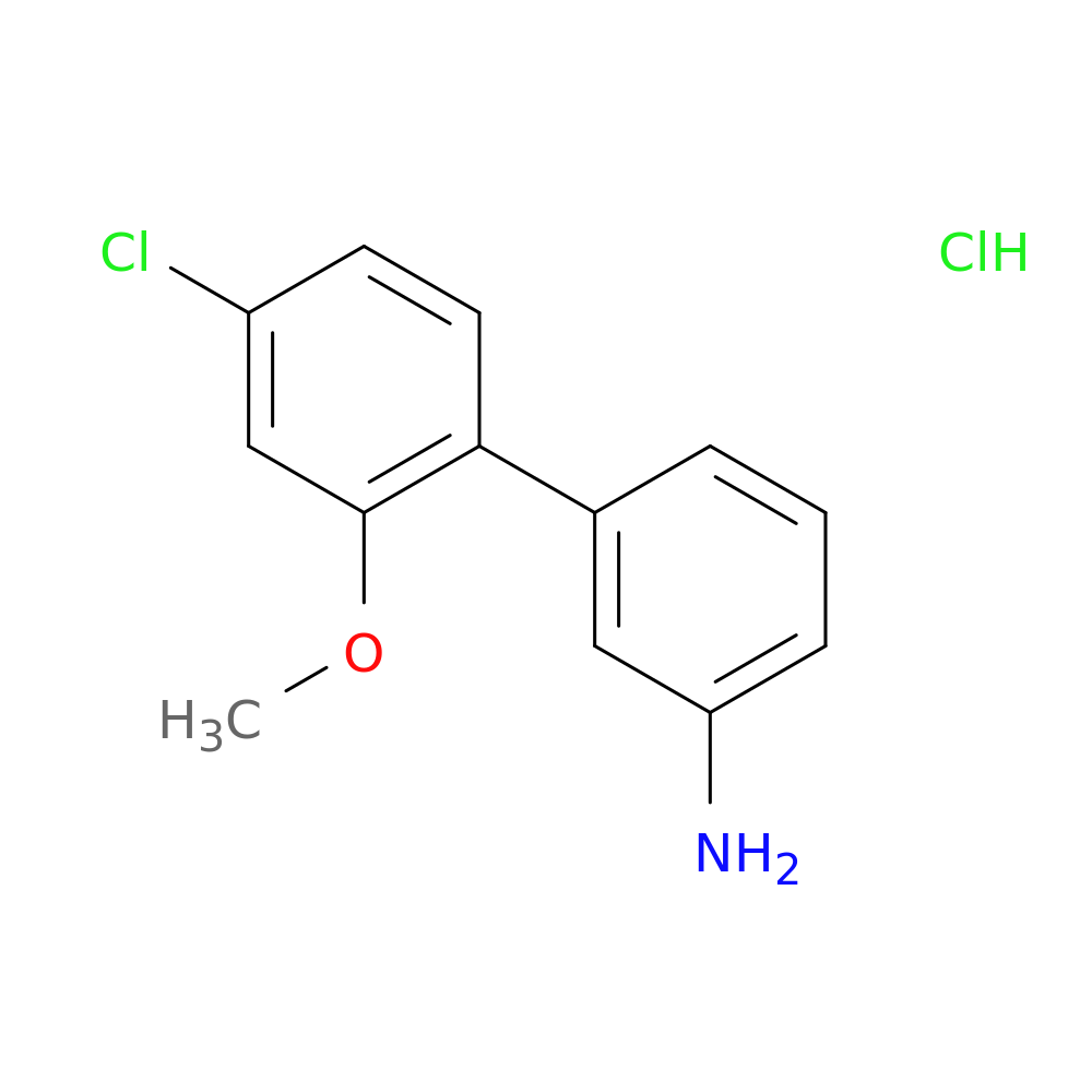 3-(4-Chloro-2-methoxyphenyl)aniline, HCl