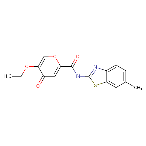 5-ethoxy-N-(6-methyl-1,3-benzothiazol-2-yl)-4-oxo-4H-pyran-2-carboxamide