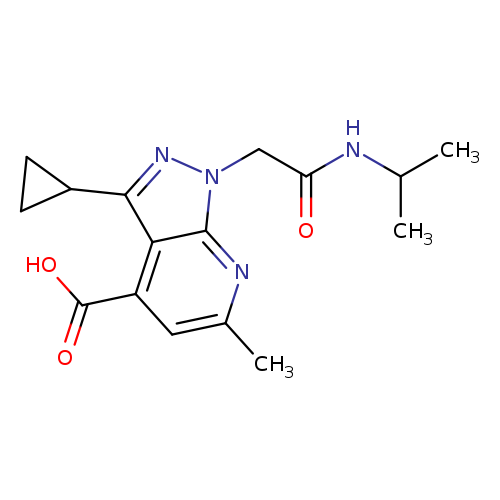 3-Cyclopropyl-1-(2-(isopropylamino)-2-oxoethyl)-6-methyl-1H-pyrazolo[3,4-b]pyridine-4-carboxylic acid