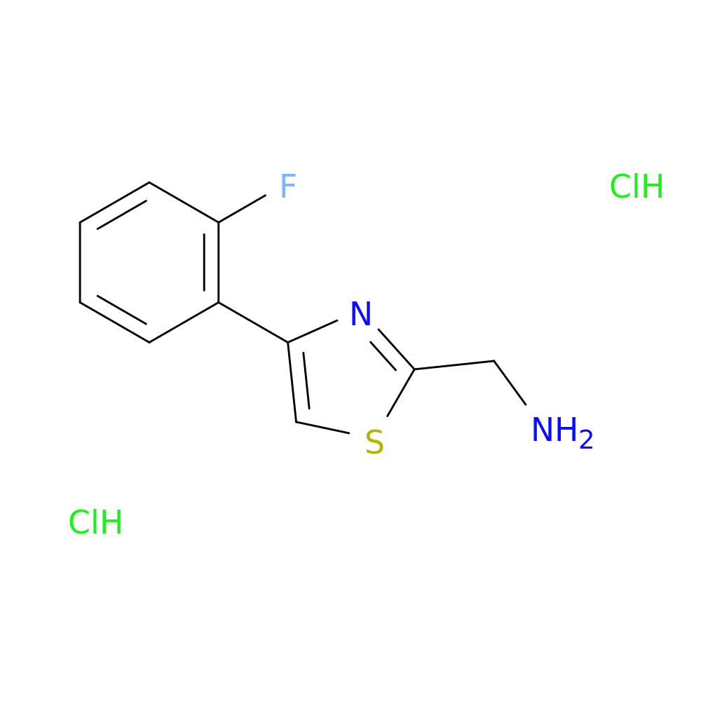 [4-(2-FLUOROPHENYL)-1,3-THIAZOL-2-YL]METHANAMINE DIHYDROCHLORIDE