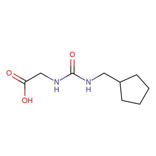 2-{[(cyclopentylmethyl)carbamoyl]amino}acetic acid