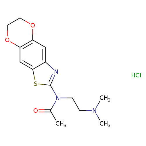 N-[2-(dimethylamino)ethyl]-N-{10,13-dioxa-4-thia-6-azatricyclo[7.4.0.0^{3,7}]trideca-1,3(7),5,8-tetraen-5-yl}acetamide hydrochloride