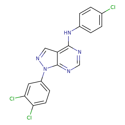 N-(4-chlorophenyl)-1-(3,4-dichlorophenyl)-1H-pyrazolo[3,4-d]pyrimidin-4-amine