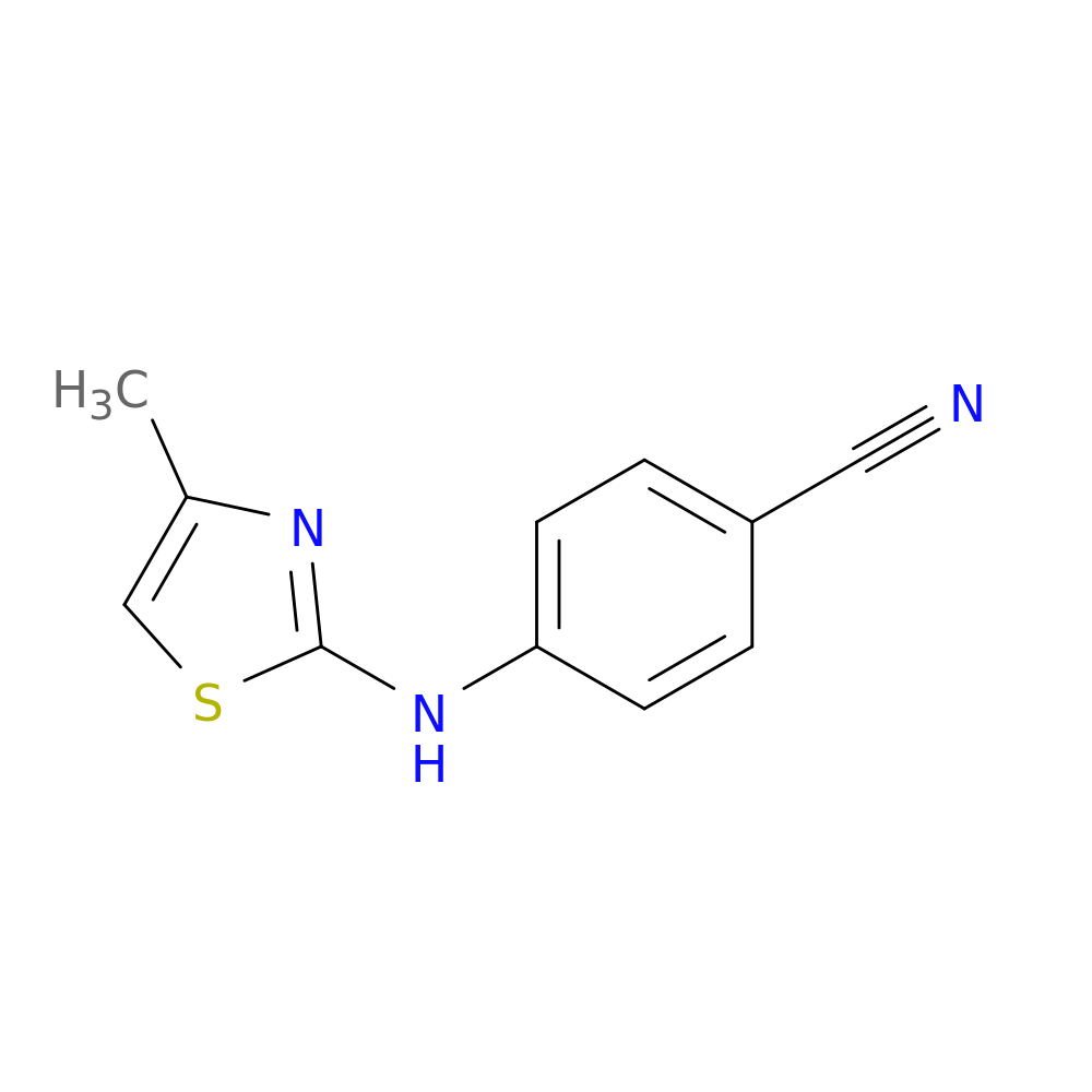 4-[(4-methyl-1,3-thiazol-2-yl)amino]benzonitrile