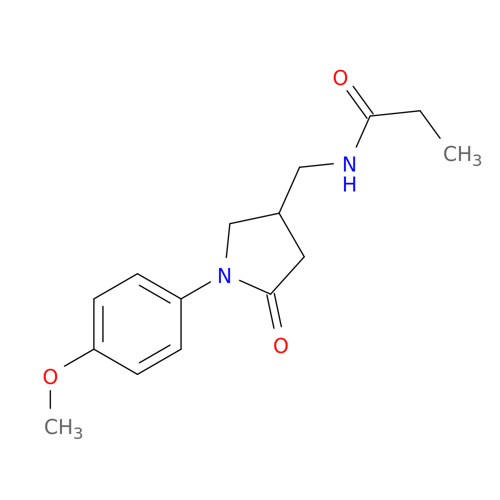 N-{[1-(4-methoxyphenyl)-5-oxopyrrolidin-3-yl]methyl}propanamide
