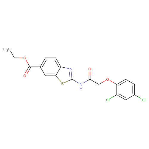 ethyl 2-[2-(2,4-dichlorophenoxy)acetamido]-1,3-benzothiazole-6-carboxylate