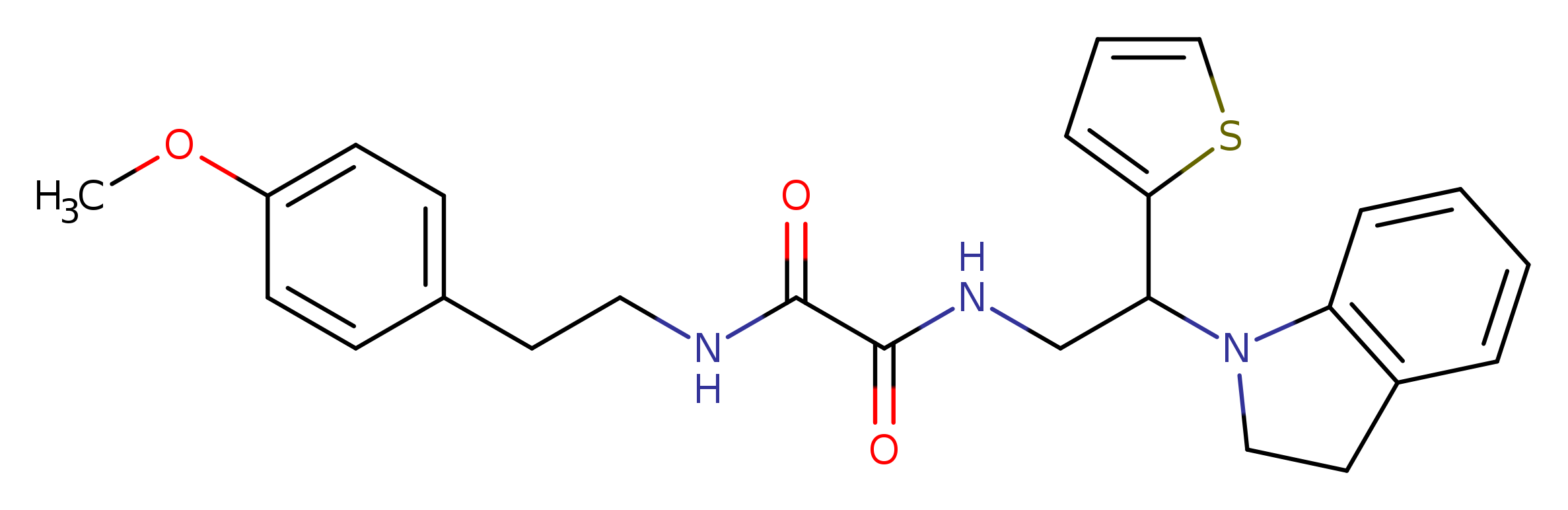 N-[2-(2,3-dihydro-1H-indol-1-yl)-2-(thiophen-2-yl)ethyl]-N'-[2-(4-methoxyphenyl)ethyl]ethanediamide