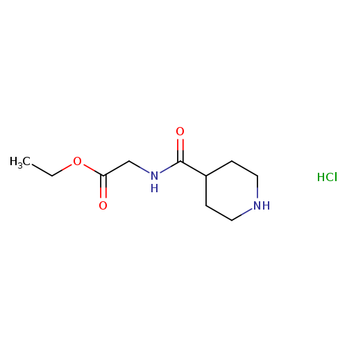 ethyl 2-(piperidin-4-ylformamido)acetate hydrochloride