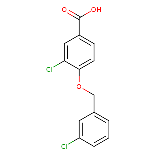3-chloro-4-[(3-chlorophenyl)methoxy]benzoic acid