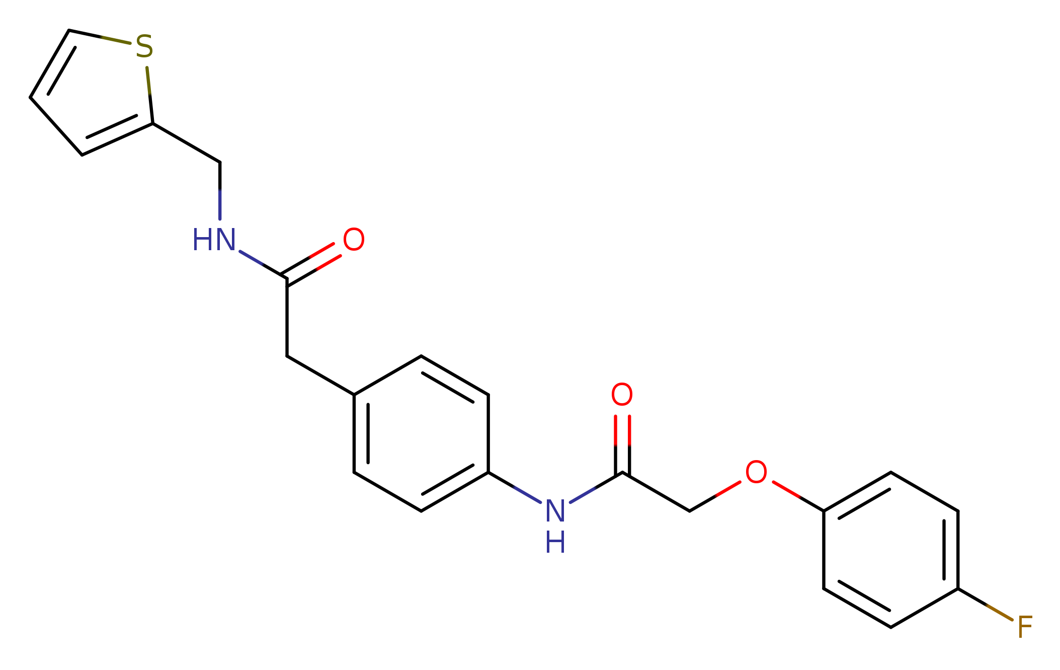 2-(4-fluorophenoxy)-N-[4-({[(thiophen-2-yl)methyl]carbamoyl}methyl)phenyl]acetamide