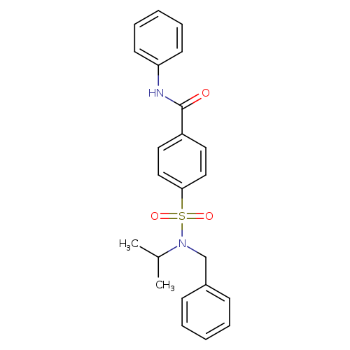 4-[benzyl(propan-2-yl)sulfamoyl]-N-phenylbenzamide