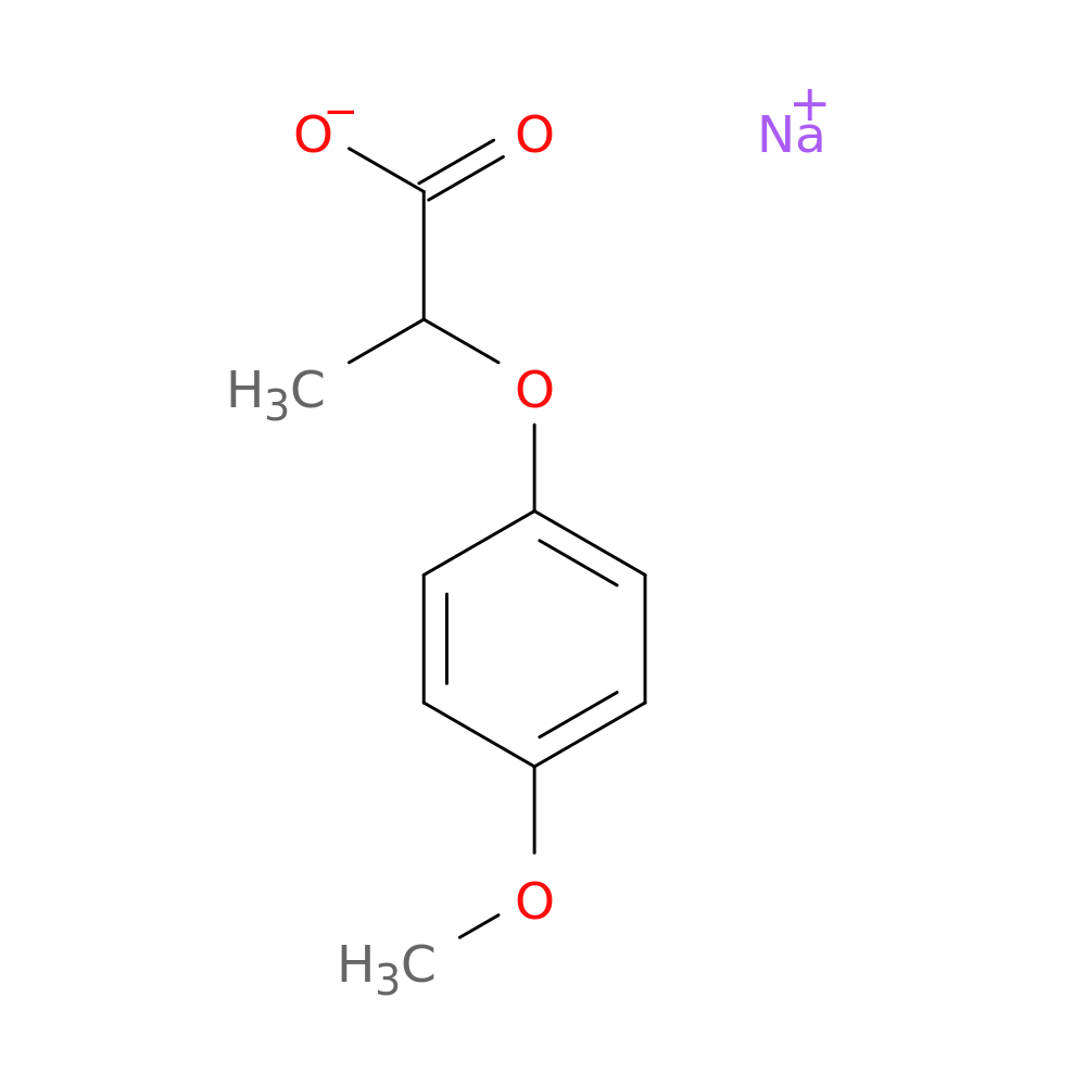 Propanoic acid,2-(4-methoxyphenoxy)-, sodium salt (1:1)