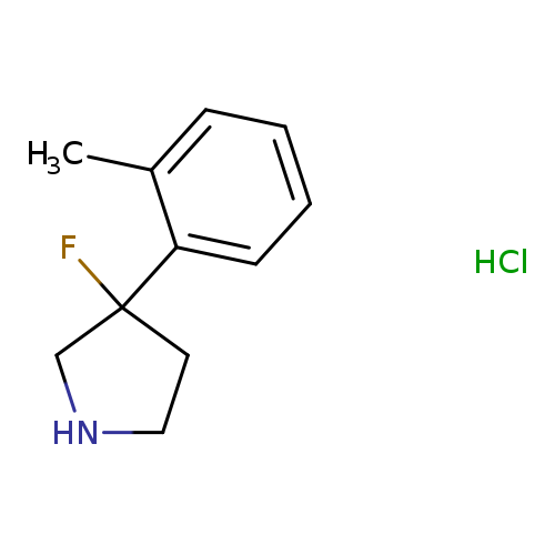 3-fluoro-3-(2-methylphenyl)pyrrolidine hydrochloride