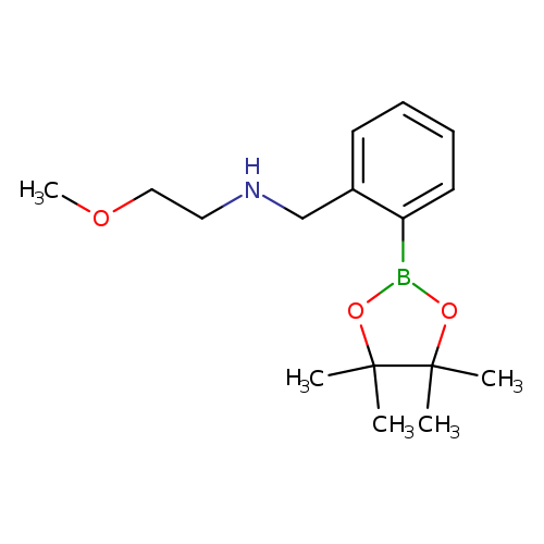 Benzenemethanamine, N-(2-methoxyethyl)-2-(4,4,5,5-tetramethyl-1,3,2-dioxaborolan-2-yl)-
