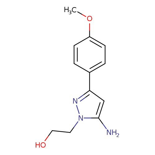 2-[5-amino-3-(4-methoxyphenyl)-1H-pyrazol-1-yl]ethan-1-ol