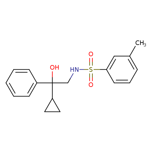 N-(2-cyclopropyl-2-hydroxy-2-phenylethyl)-3-methylbenzene-1-sulfonamide