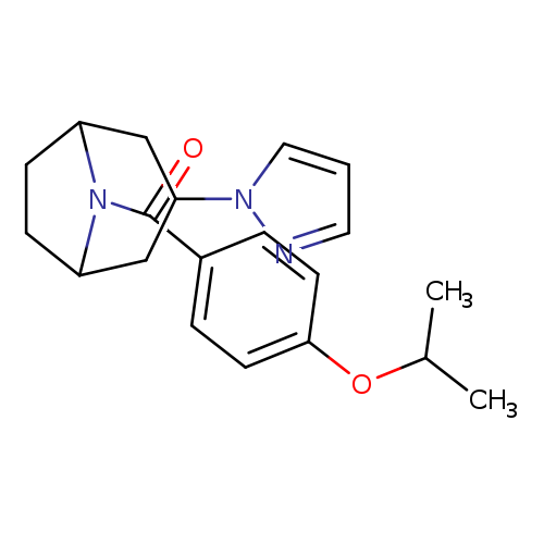 8-[4-(propan-2-yloxy)benzoyl]-3-(1H-pyrazol-1-yl)-8-azabicyclo[3.2.1]octane