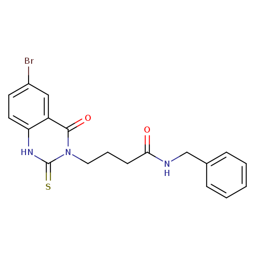 N-benzyl-4-(6-bromo-4-oxo-2-sulfanylidene-1,2,3,4-tetrahydroquinazolin-3-yl)butanamide