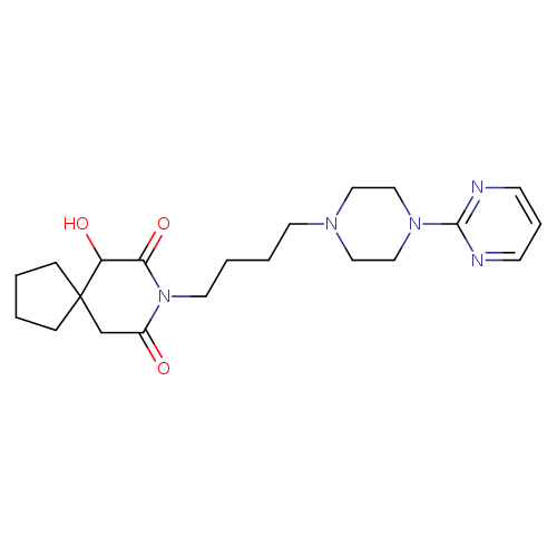 8-Azaspiro[4.5]decane-7,9-dione, 6-hydroxy-8-[4-[4-(2-pyrimidinyl)-1-piperazinyl]butyl]-