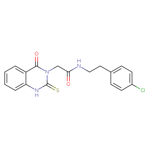 N-[2-(4-chlorophenyl)ethyl]-2-(4-oxo-2-sulfanylidene-1,2,3,4-tetrahydroquinazolin-3-yl)acetamide