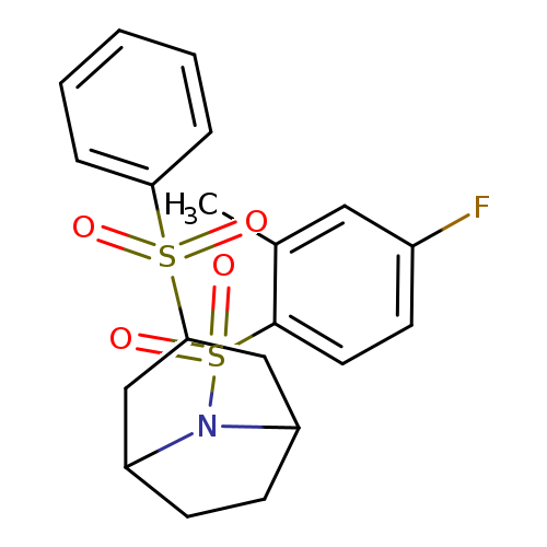 3-(benzenesulfonyl)-8-(4-fluoro-2-methylbenzenesulfonyl)-8-azabicyclo[3.2.1]octane
