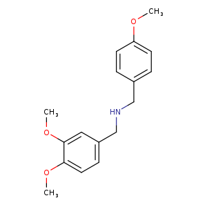 N-(3,4-dimethoxybenzyl)-N-(4-methoxybenzyl)amine