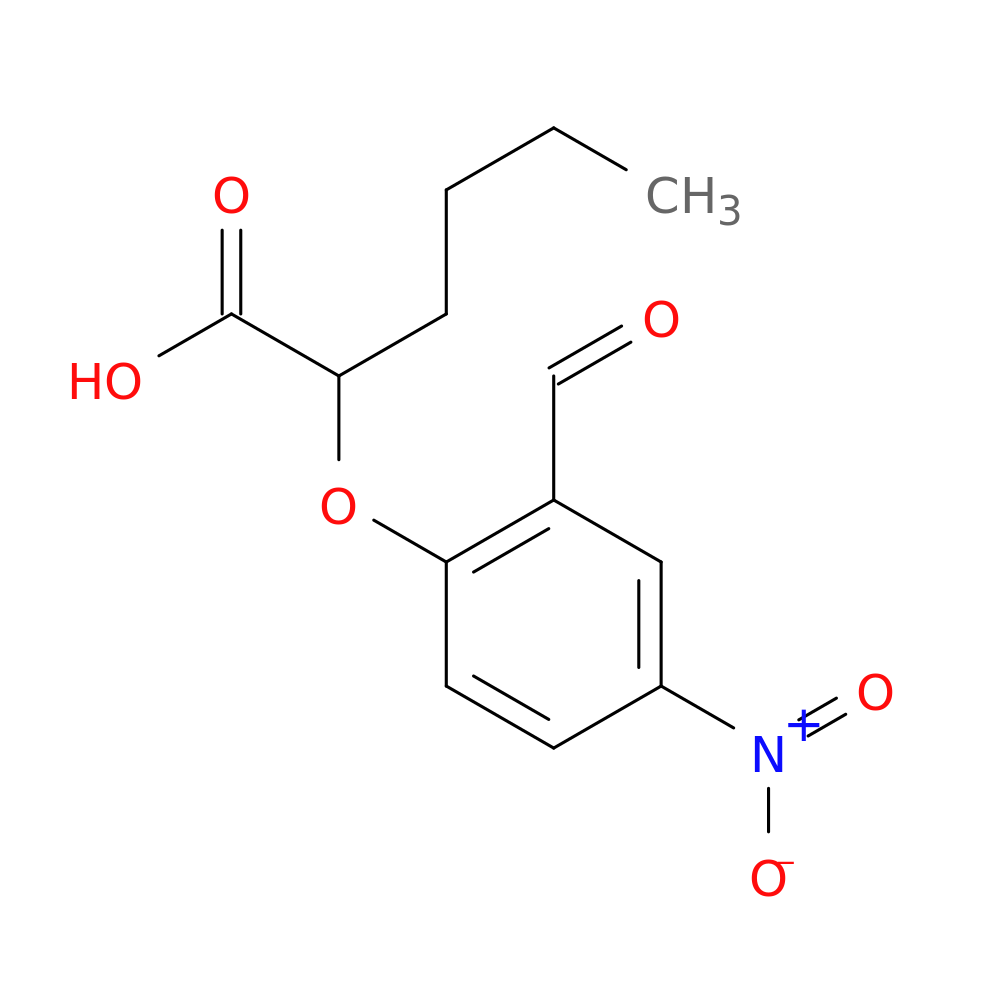 2-(2-Formyl-4-nitrophenoxy)hexanoic acid