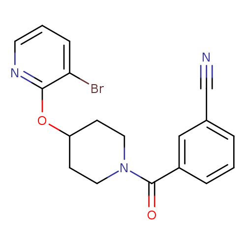 3-{4-[(3-bromopyridin-2-yl)oxy]piperidine-1-carbonyl}benzonitrile