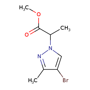 Methyl 2-(4-bromo-3-methyl-1h-pyrazol-1-yl)propanoate