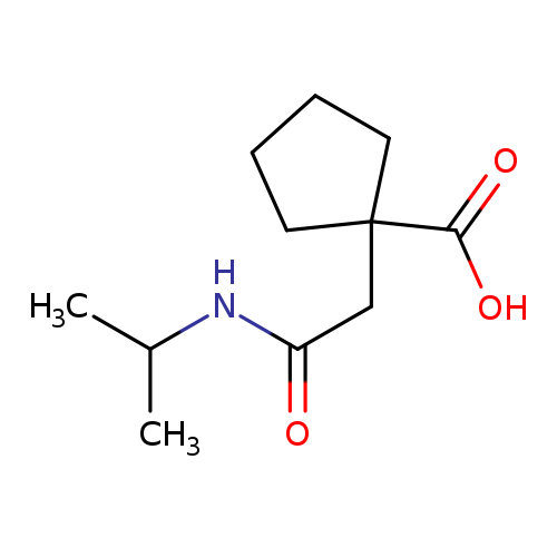 1-{[(propan-2-yl)carbamoyl]methyl}cyclopentane-1-carboxylic acid