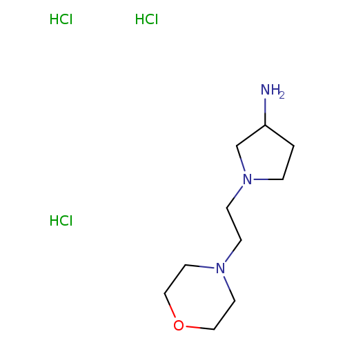 1-(2-Morpholinoethyl)pyrrolidin-3-amine trihydrochloride