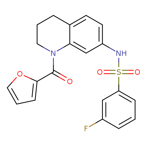 3-fluoro-N-[1-(furan-2-carbonyl)-1,2,3,4-tetrahydroquinolin-7-yl]benzene-1-sulfonamide