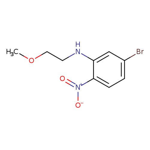5-bromo-N-(2-methoxyethyl)-2-nitrobenzenamine