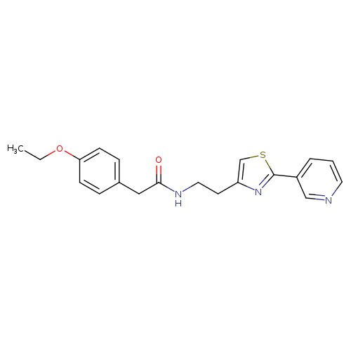2-(4-ethoxyphenyl)-N-{2-[2-(pyridin-3-yl)-1,3-thiazol-4-yl]ethyl}acetamide