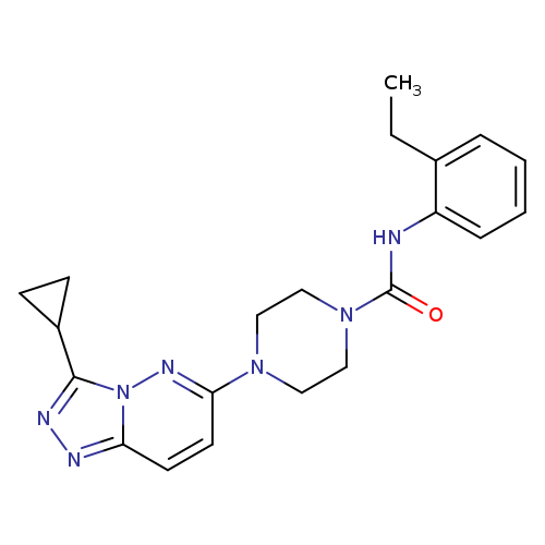 4-{3-cyclopropyl-[1,2,4]triazolo[4,3-b]pyridazin-6-yl}-N-(2-ethylphenyl)piperazine-1-carboxamide