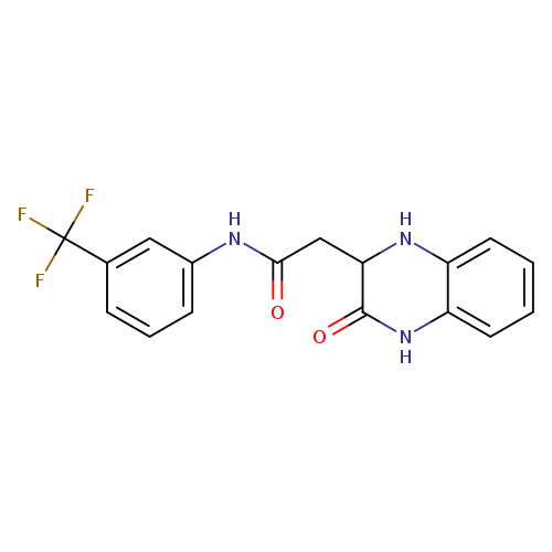 2-(3-oxo-1,2,3,4-tetrahydroquinoxalin-2-yl)-N-[3-(trifluoromethyl)phenyl]acetamide