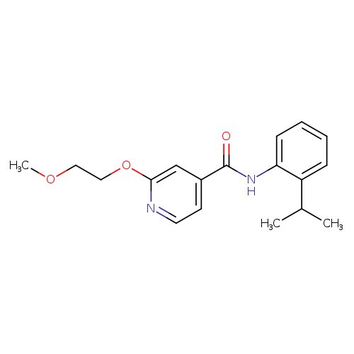 2-(2-methoxyethoxy)-N-[2-(propan-2-yl)phenyl]pyridine-4-carboxamide