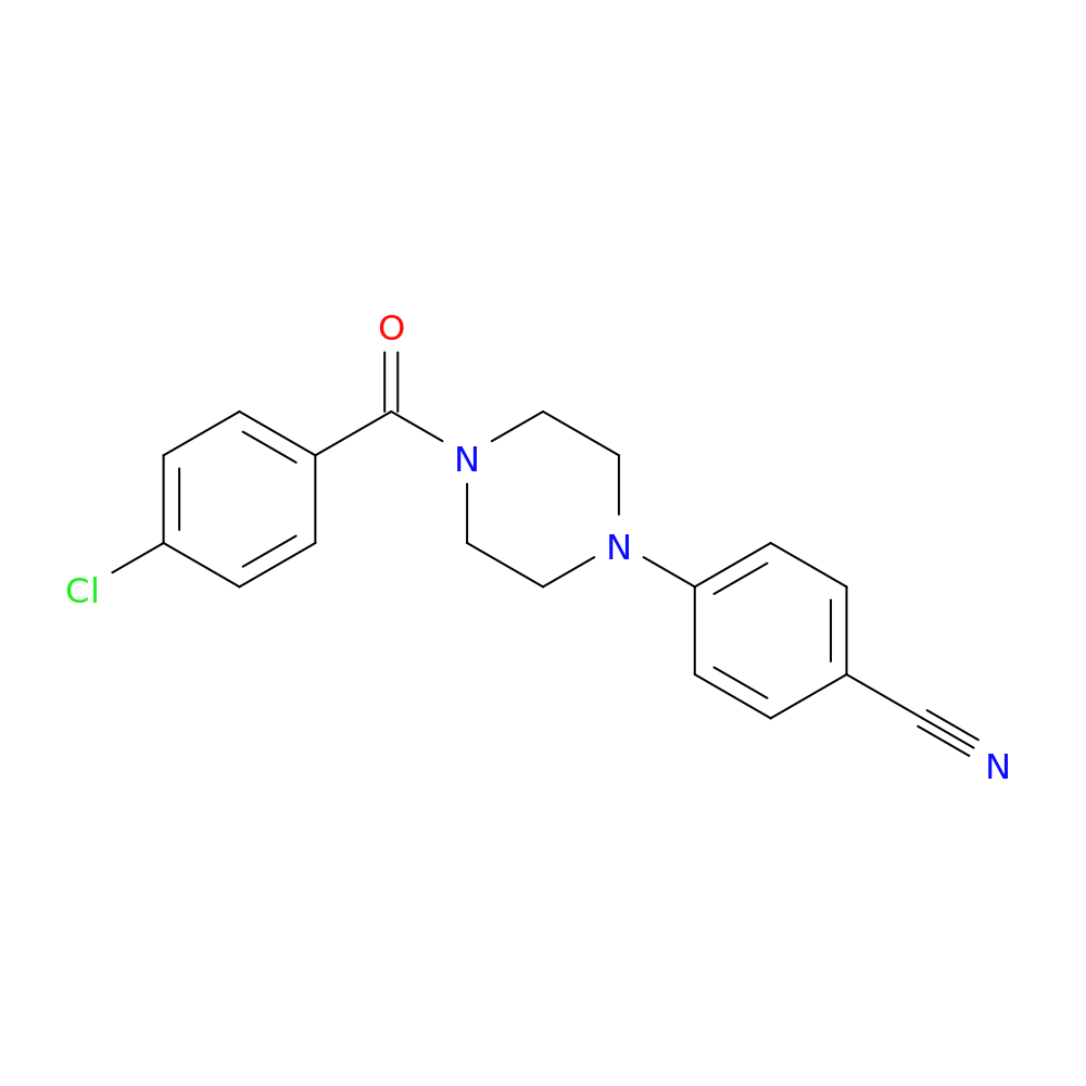 4-[4-(4-chlorobenzoyl)piperazin-1-yl]benzonitrile